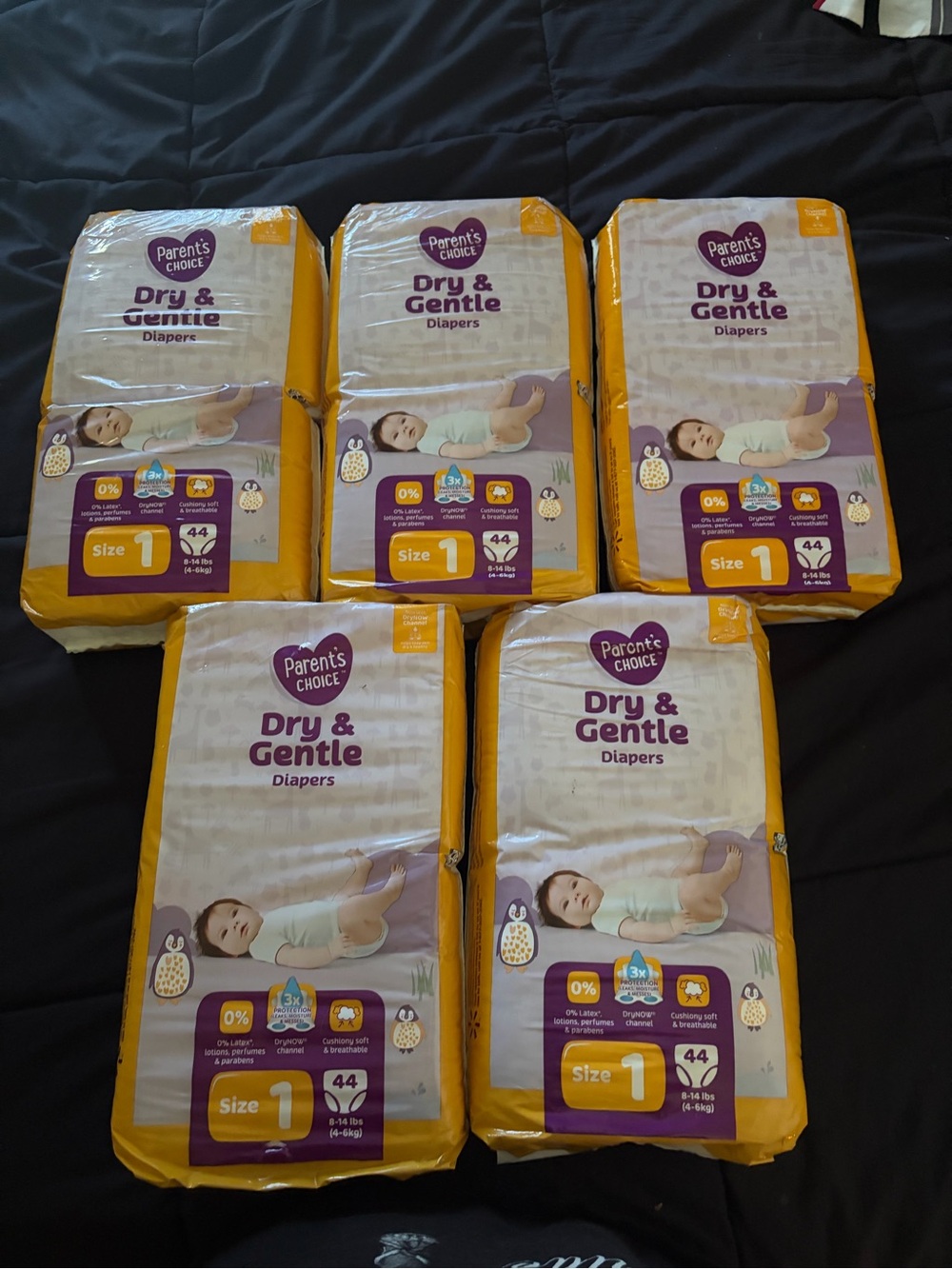 Dry & gentle size 1 diapers